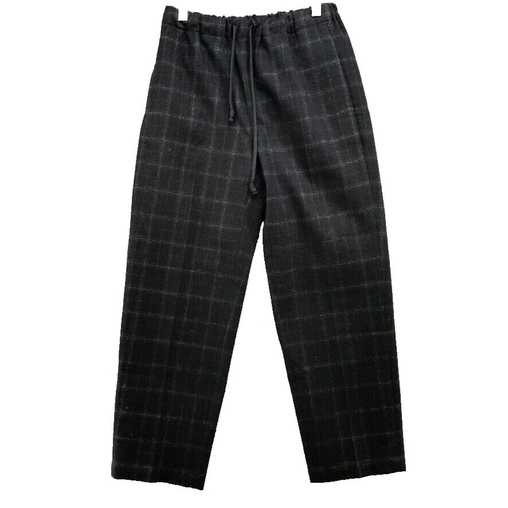 Babaton The Group Dress Pants Womens XS Black Waffle Plaid Elastic Waist